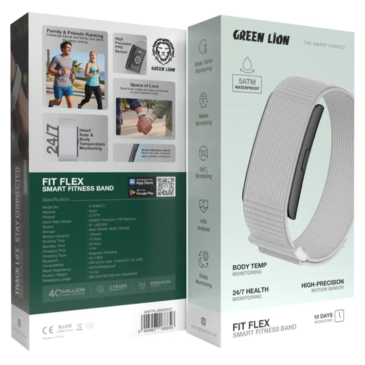 مچبند هوشمند ورزشی گرین لاین مدل Fit Flex
