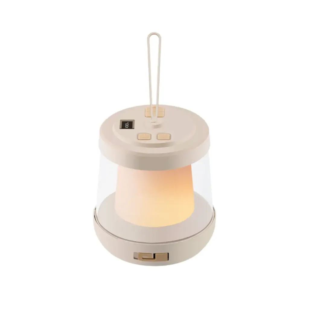 چراغ LED شارژی گرین لاین مدل Lumex به همراه ریسه LED داخلی - بژ
