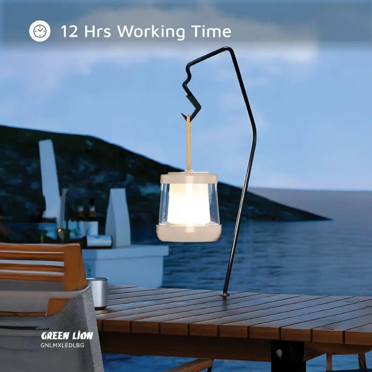 چراغ LED شارژی گرین لاین مدل Lumex به همراه ریسه LED داخلی - بژ